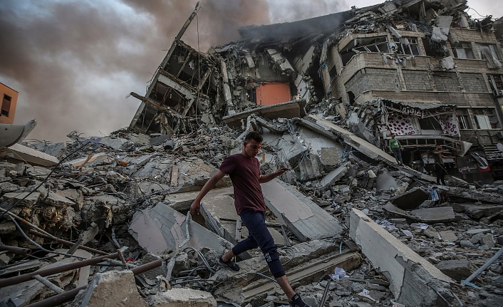 Gazze'de yıkım görüntüleri