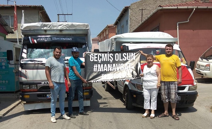 Yeşiltepe'den Manavgat'a yardım kamyonu